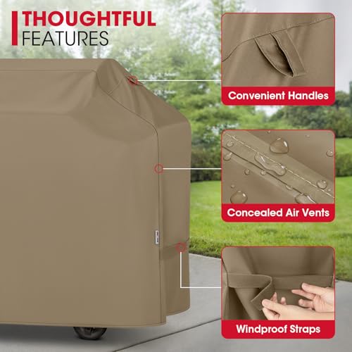 Grill Cover Heavy Duty Waterproof UV Proof (65 Inch)