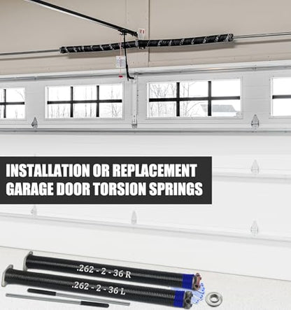 Garage Door Torsion Spring Set (.262x2x36")