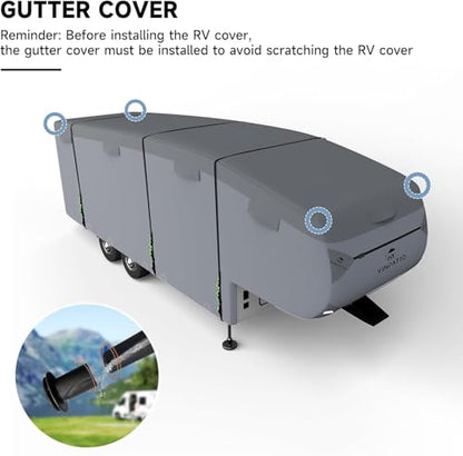 5th Wheel RV Cover Fits 34' (5th Wheel Cover(Grey) / Fits 34-37FT)