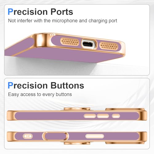 Designed for iPhone 17 Pro Max Case with Ring Stand Slim Purple (Purple / 6.9'' iPhone 17 Pro Max)