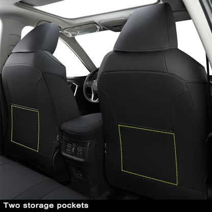 Rav4 Seat Covers (2019-2025 RAV4(Not for Adventure, TRD-OFF, Hybrid) / Black)