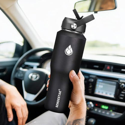 Water Bottle 32oz (Black / 32 Ounces)