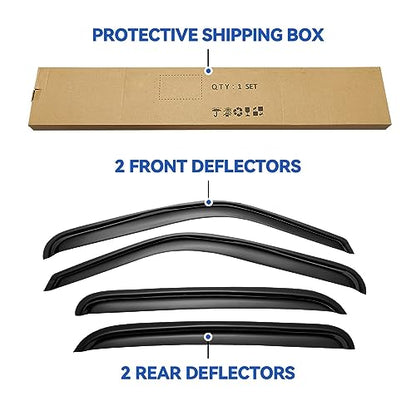 Window Visors Rain Guards for 2001 (2001-2007 silverado/sierra crew cab)