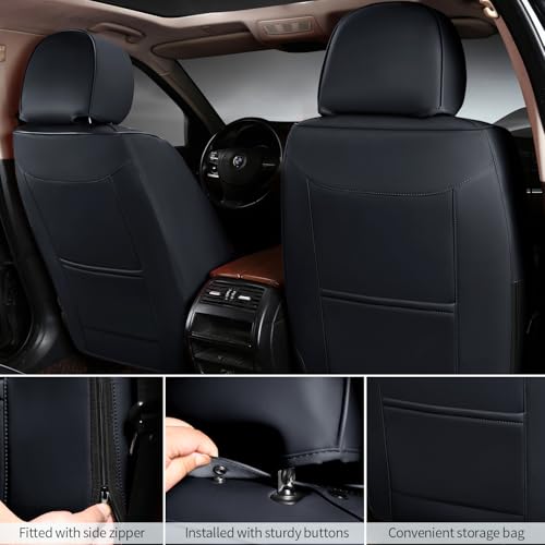 Car Seat Covers Full Set (5 Pack / Black)