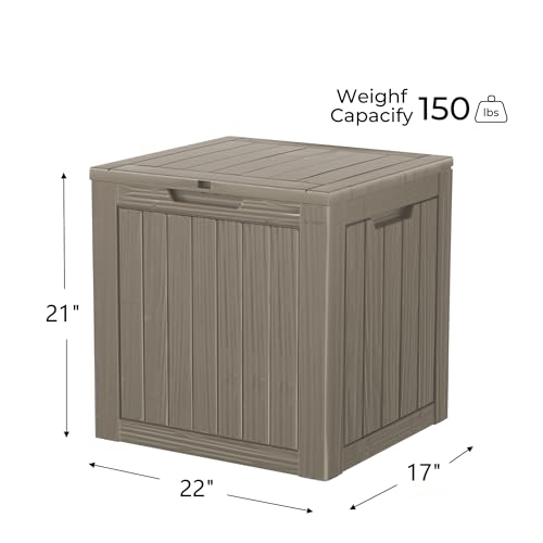 35 Gallon Resin Deck Box (Grey / 35 Gallon)