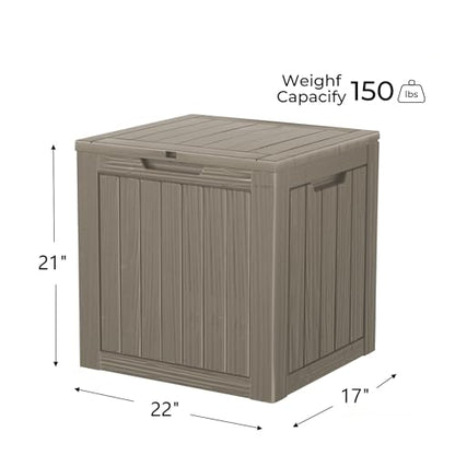 35 Gallon Resin Deck Box (Grey / 35 Gallon)
