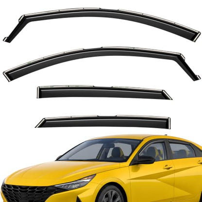 Extra Durable Window Deflectors in (For Hyundai Elantra 21-26)