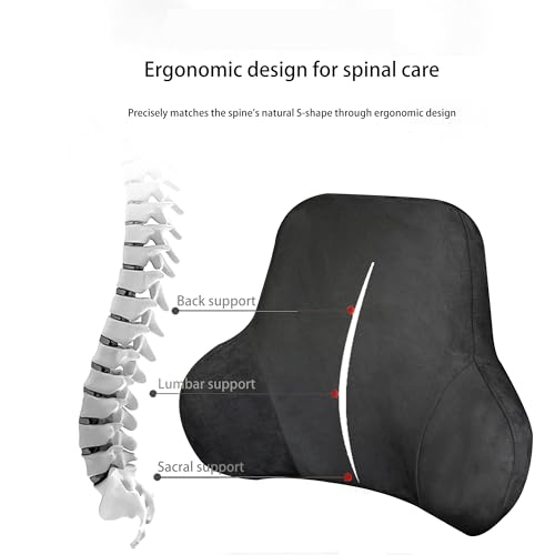 Lumbar Support Pillow for Car (Black)