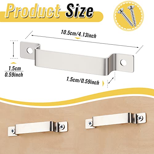 12 Pcs Tape Measure Clip Tape Measure Holder with Screws (Silver)