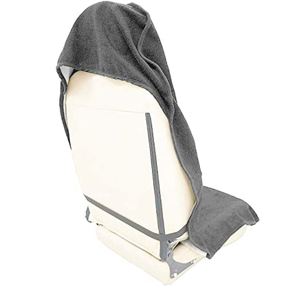 Car Seat Cover Protector Front Seats (2Pcs Front Seat Towel / Grey)