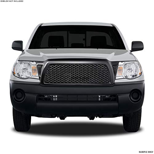 Matte Black Dragon Mesh Front Hood Bumper Grill Grille Gurad Guard ABS Compatible With 05