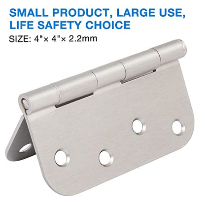 18 Pack Door Hinges 4 Inch Brushed Nickel 5 (Satin Nickel-4 in / 18 Pack)