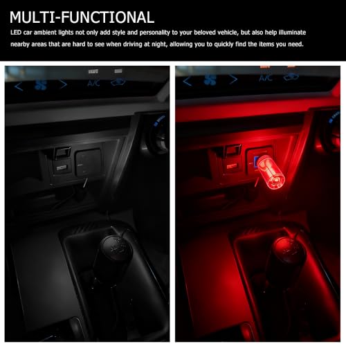 Car Plug in USB Lights (Red)