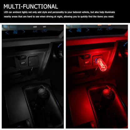 Car Plug in USB Lights (Red)