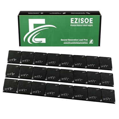 1 2 oz Stick On Wheel Weights 144pcs 72oz Low Profile Black (0.5oz-144PCS / Black)