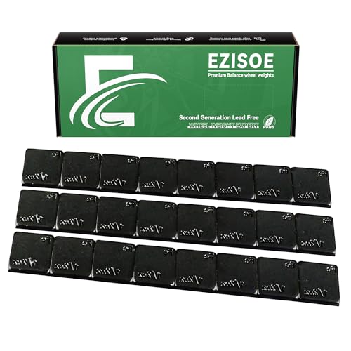 1 2 oz Stick On Wheel Weights 144pcs 72oz Low Profile Black (0.5oz-144PCS / Black)