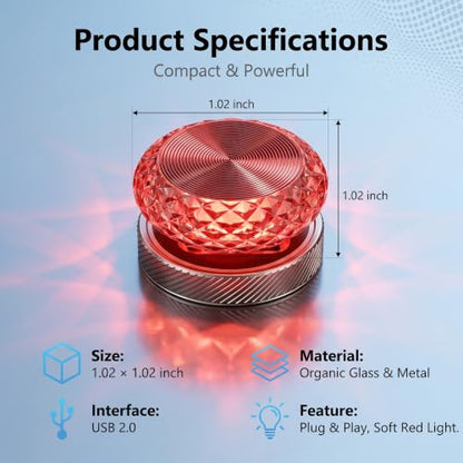Car Interior USB LED Atmosphere Lamp (1PC / Red)