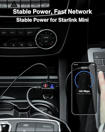 Car Charger Cable for Starlink Mini 16.5FT with Display (16.5FT/5M)