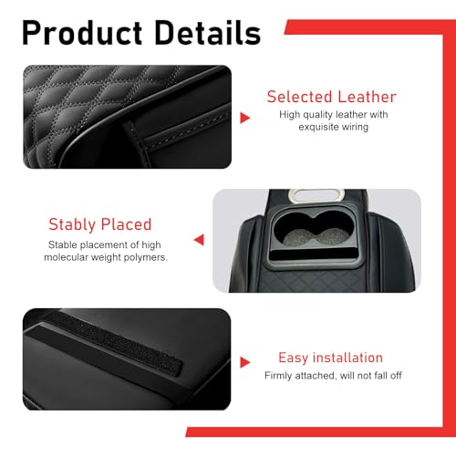 Car Center Console Cover (1 PC / Black)