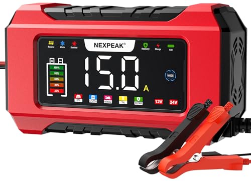 NC215 15 Amp Battery Charger (Red)