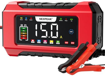 NC215 15 Amp Battery Charger (Red)