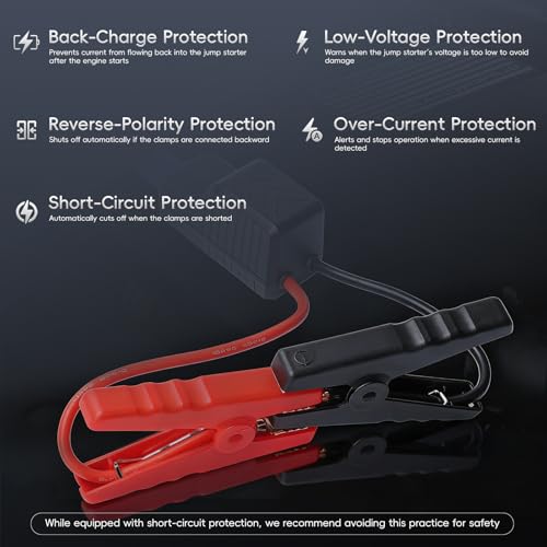 10AWG EC5 Smart Jump Starter Clamps (Indicator & Beep)