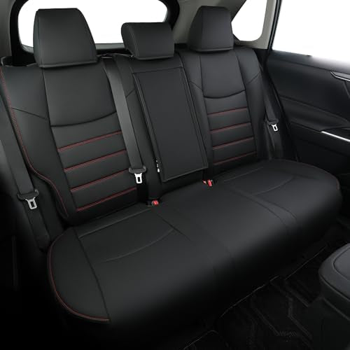 Rav4 Hybrid Seat Covers (#2 2019-2025 RAV4 Hybrid (Not for XSE/SE/Plug-in) / Black&Red)
