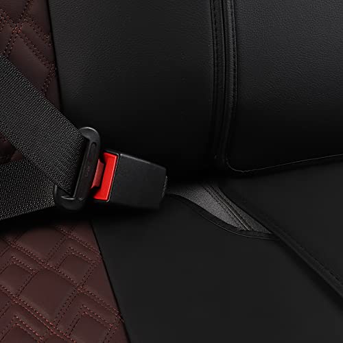 Car Seat Covers for Dodge Ram 2 Pcs Front (2 PCS Front,Black-Brown)