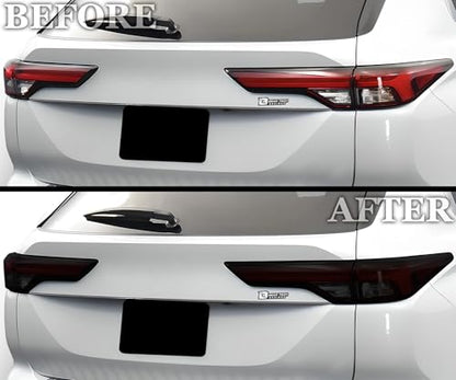 Rear Taillight Tail Light Tint Kit PPF Compatible with Mitsubishi Outlander 2022 (REAR KIT / Dark Smoke)