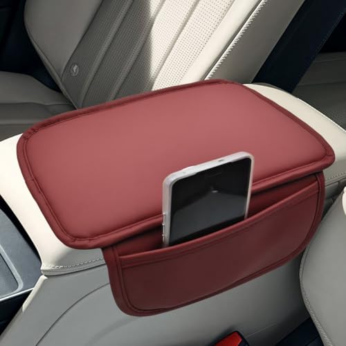 Car Center Console Cover (Burgundy)