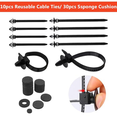 Compatible with Ford GM Toyota Honda Nissan Car Push Retainer Clips 1045pcs with 30 Popular Push Pins for Auto Parts Sizes (Car Clips 1045PCS-Red)