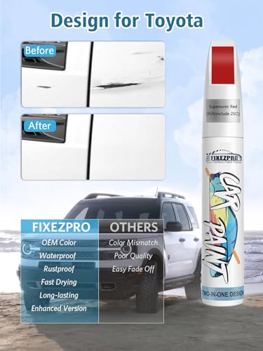 3U5 2SC Supersonic Red Car Touch Up Paint for Toyota (For toyota / Supersonic Red(3U5/2SC) for 2024 RAV4 Prime/2025 Camry/2024 Camry Hybrid/ 2024 Tacoma/2024 Tundra/2025 Toyota Crown/2024 Prius/2025 Sequoia/2024 bZ4X)