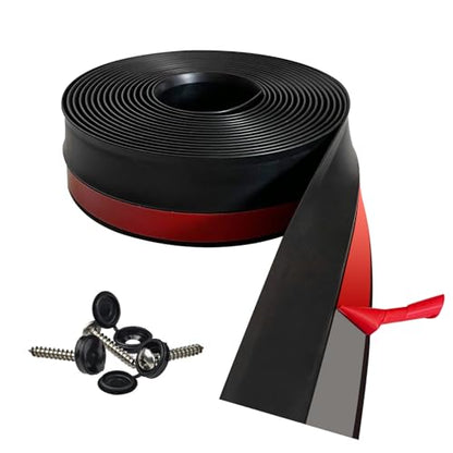 Garage Door Seal Top and Sides Seal Strip (Black / 40FT)