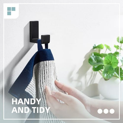 Towel Hook for Bathroom (Matte Black)