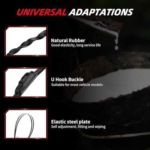 Premium Windshield Wiper Blades (22"+22" Expedition)