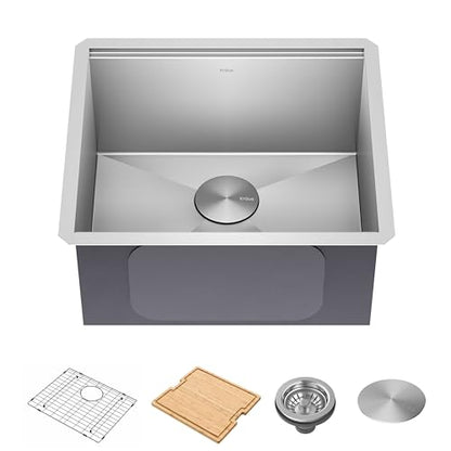 Stainless Steel 21 in Undermount Kitchen Sink KWU111 (Stainless Steel / 21 inch / Sink)