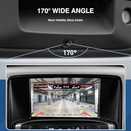 Backup Camera Fit for Chevrolet Silverado Cheyenne GMC Sierra 2014 2015 (Fit for Chevrolet Cheyenne 2014-2015)