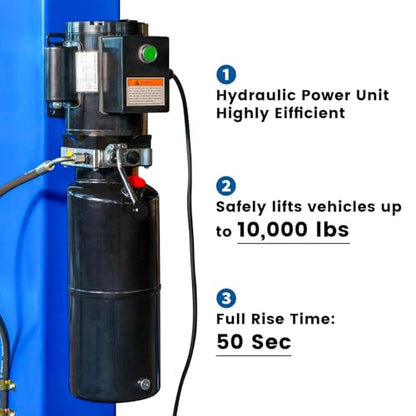 110V Two Post Car Lift 10 (Overhead-110V)