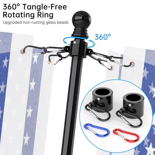 Flag Pole Upgraded Bracket (Black)
