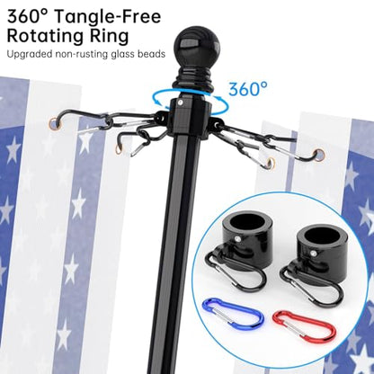 Flag Pole Upgraded Bracket (Black)