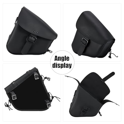 Solo Saddle Bags (Black-Single Buckle / Left Side)