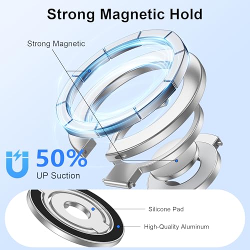 Magnetic Phone Grip Stand for iPhone Air (silver)