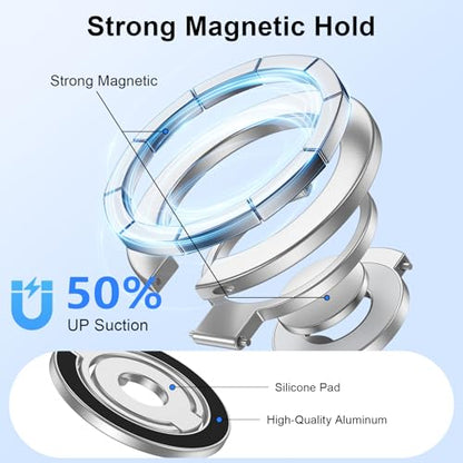 Magnetic Phone Grip Stand for iPhone Air (silver)