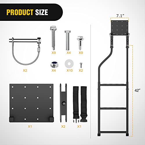 Foldable Truck Tailgate Ladder for Pickup with Step Grip Plates (Foldable Truck Tailgate Ladder)