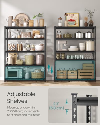 5 Tier Steel Storage Shelves (24"D x 48"W x 72"H)