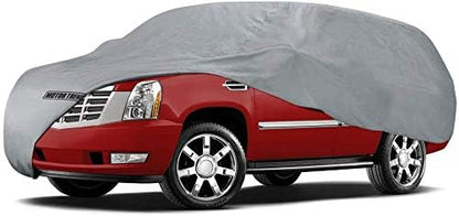 4-Layer 4-Season Auto (Waterproof Outdoor UV Protection for Heavy Duty Use Full Car Cover for Vans, Suvs, Crossovers up to 210") (210" (L) x 77" (W) x 60"(H))