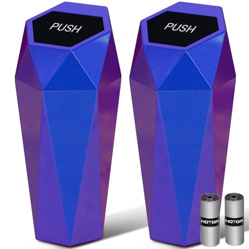 Car Trash Can with Lid (Blue&Purple)