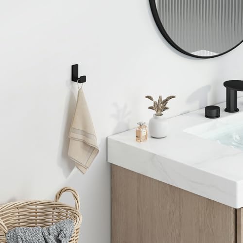 Towel Hook for Bathroom (Matte Black)