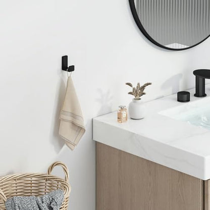 Towel Hook for Bathroom (Matte Black)