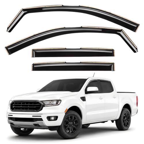 Window Deflectors Smoke Tinted in (For Ranger 19-23)